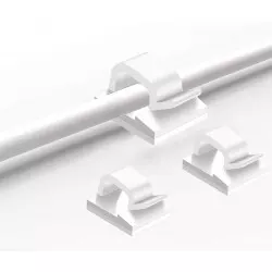 50 Stück Kabelclips Selbstklebend – Kabelhalter Für Zuhause, Büro & Werkstatt | Einfache Kabelführung & Befestigung