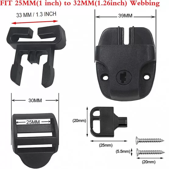 Whirlpool Abdeckungs Clips 8 Sets - Ersatzriegel Mit Schlüssel