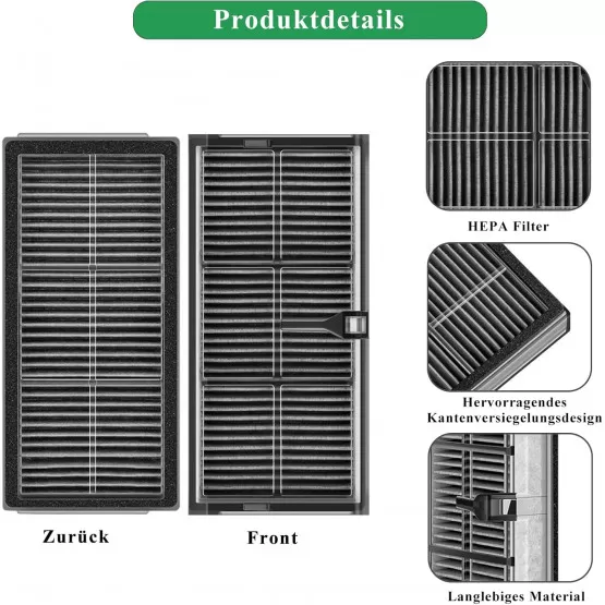 HEPA Filter Für Dreame Staubsauger Roboter - 6-tlg. Ersatzfilter Set