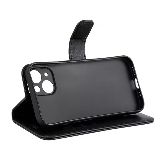 RADICOVER Handyhülle Strahlenschutz PU MagS RFID Schwarz iPhone 15