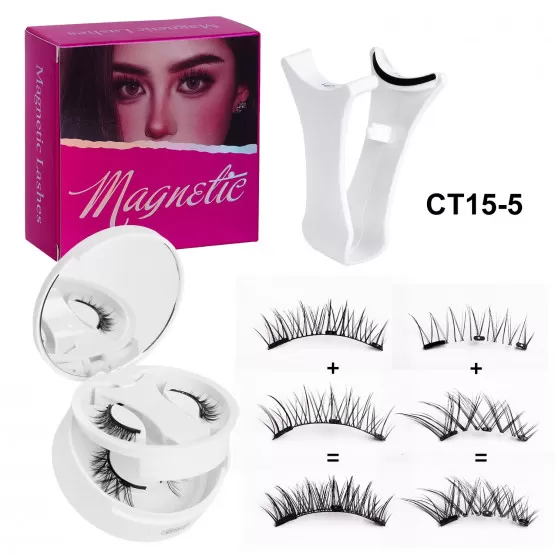 INF Magnetische Falsche Wimpern 2 Paare - Schnelle Anwendung, Komfortabel
